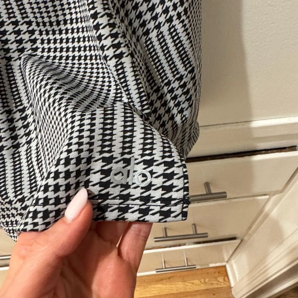 ALO YOGA Jacquard Glenplaid Tennis Skirt size xxs